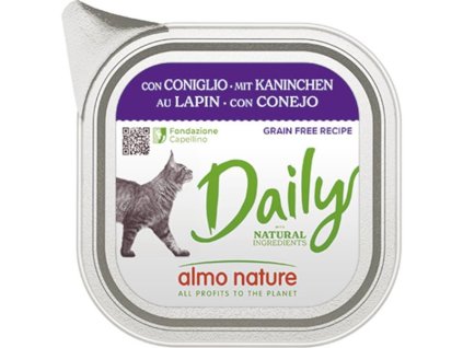 Almo Nature Daily Menu cat van. králík 100g