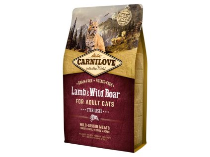 Carnilove Cat Adult Lamb & Wild Boar Grain Free Sterilised 2 kg