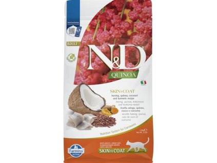 N&D Quinoa CAT Skin & Coat Herring & Coconut 1,5kg