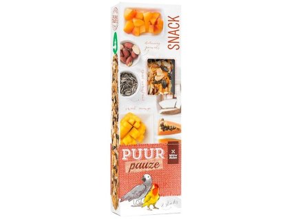 PUUR pauze pták - tyč. papoušek, kokos+papája 140 g
