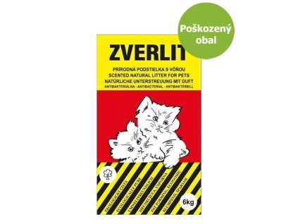 ZVERLIT červený podestýlka hrubá s vůní 5,5 kg - Poškozený obal - SLEVA 15 %