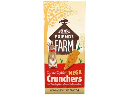 Supreme Tiny FARM Snack Rabbit Mega Crunchers - králík 3 ks, 75 g