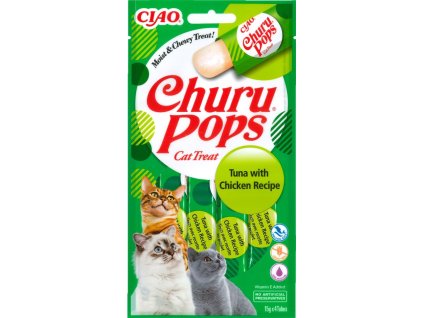 Churu cat Pops - tuňák, kuře 60g
