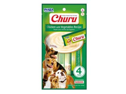 Inaba Churu dog snack kuře a zelenina 4x14 g