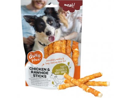 Duvo+ dog Bones! Twist.chicken jerky sticks 12,5cm 100g