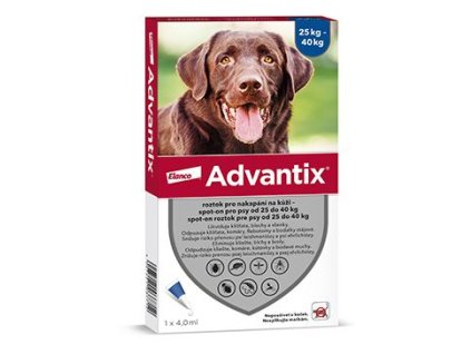 Advantix Spot On 1x4ml pro psy nad 25-40kg (1 pipeta)