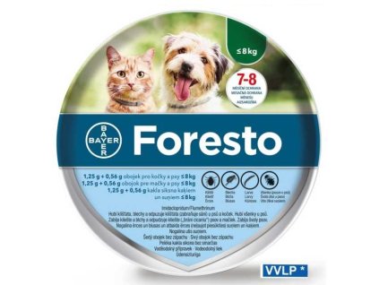 Foresto pro kočky a psy do 8 kg 1,25 + 0,563 g