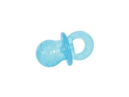 Hračka pes PACIFIER TPR POP dudlík 7cm tyrkysová Zolux