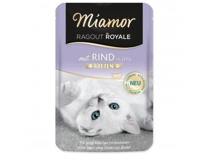 Kapsička Miamor Ragout Royale Kitten hovězí v želé 100g