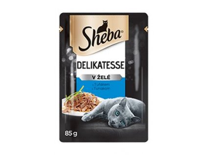 Sheba kapsa Delikatesse s tuňákem v želé 85g