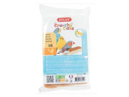 Sušenky pták CRUNCHY CAKE APPLE BANANa 6ks 75g Zolux