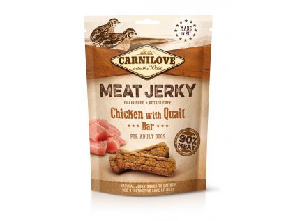 Carnilove Jerky kuřecí tyčinka s křepelkou 100 g