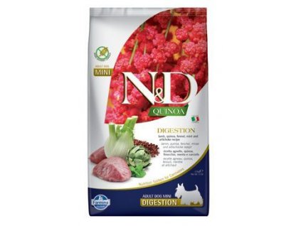 N&D Quinoa DOG Digestion Lamb & Fennel Adult Mini 800g