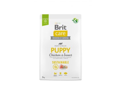 Brit Care Dog Sustainable Puppy - chicken and insect, 3kg