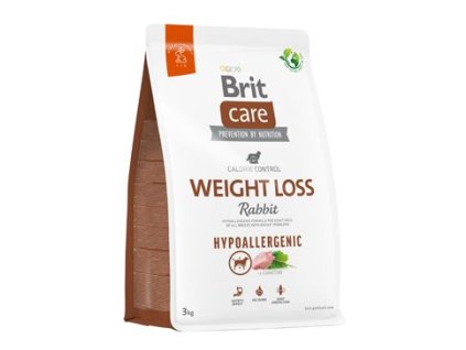 Brit Care Dog Hypoallergenic Weight Loss - rabbit and rice, 3kg