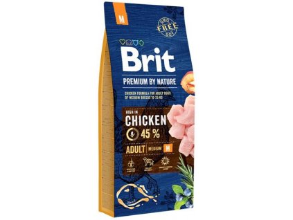 Brit Premium by Nature Dog Adult M 15 kg
