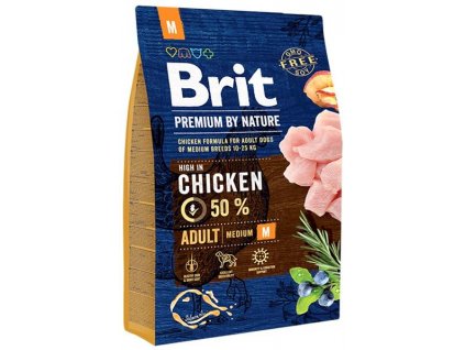 Brit Premium by Nature Dog Adult M 3 kg