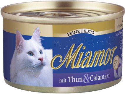 Miamor Cat Filet konzerva tuňák+kalamáry v želé 100g