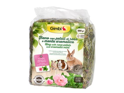 Gimborn IT Gimbi Krmné seno s růží 500g