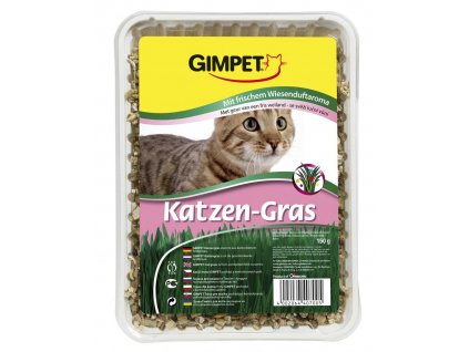 Gimpet Katzen-Gras kočičí tráva s luční vůní 150g