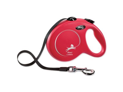 Vodítko Flexi Classic New páska M červené 5m