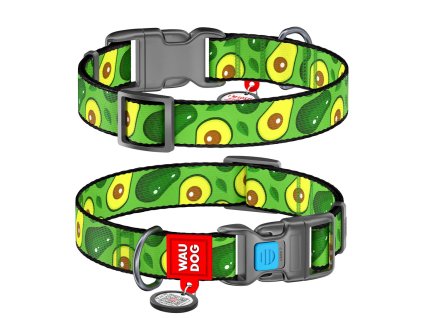 WAUDOG obojek nylonový Avokádo QR (25-35cm/1,5cm)