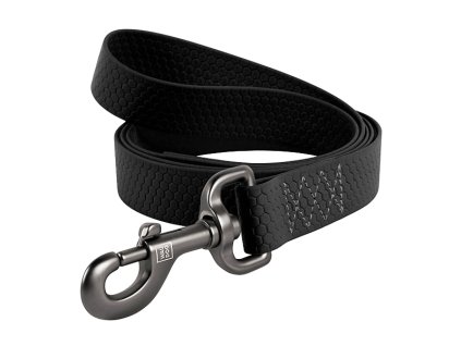 WAUDOG vodítko voděodolné Collartex černé (122cm/1,5cm)