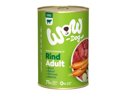WOW konzerva Hovězí s karotkou Adult 400g