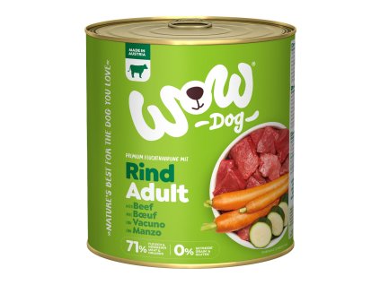 WOW konzerva Hovězí s karotkou Adult 800g