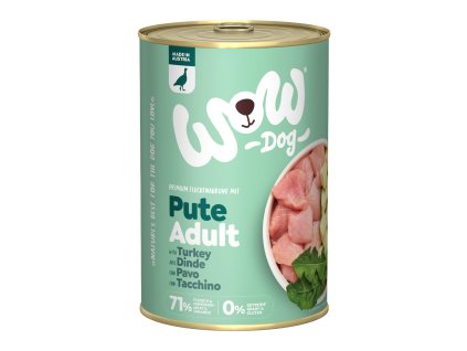 WOW konzerva Krocan s cuketou Adult 400g