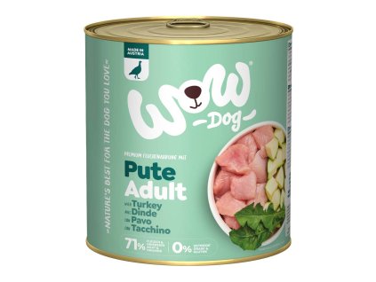 WOW konzerva Krocan s cuketou Adult 800g