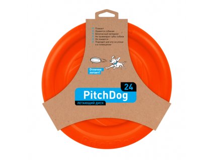 PitchDog létající Disk pro psy oranžový 24cm