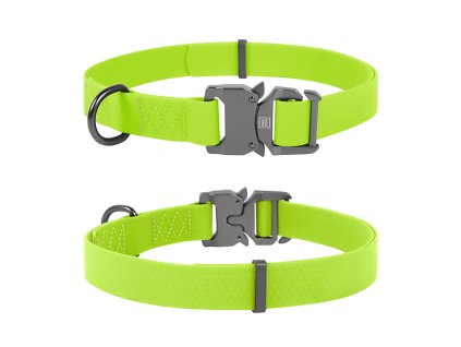 WAUDOG obojek voděodolný Collartex Fastex limetkově zelený (46-70cm/4cm)