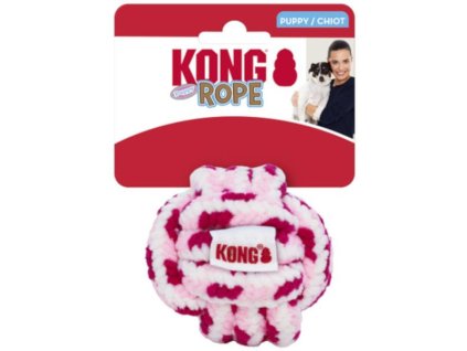 Hračka textil KONG Rope Ball Puppy L mix