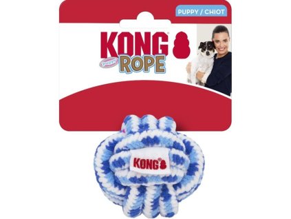 Hračka textil KONG Rope Ball Puppy S mix