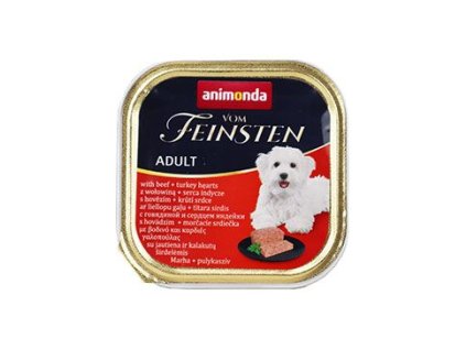 ANIMONDA paštika ADULT - hovězí, krůtí srdce pro psy 150g