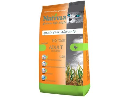 Nativia Cat Adult Hairball Duck&Rice 1,5 kg