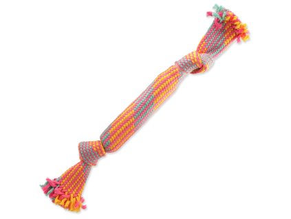 Hračka Dog Fantasy přethovadlo se zvukem barevný vzor 1, 2 knoty 40cm