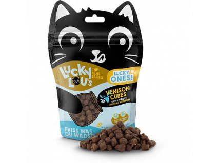 Lucky Lou Lucky Ones Cubes kuřecí a jelení 80 g