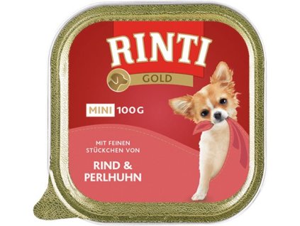 Paštika RINTI GOLD Mini hovezi+perlicka 100g
