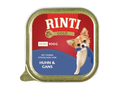Paštika RINTI GOLD Mini kuře+husa 100g