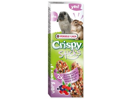 Tyčinka Versele-Laga Crispy králík a činčila, s lesním ovocem 110g 2ks