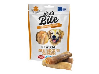 Brit Let's Bite Chewbones Raw hide&Cod fish skin 135g