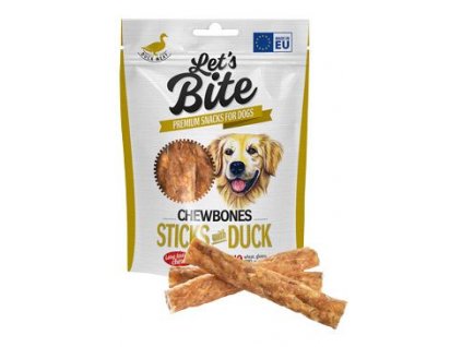 Brit Let's Bite Chewbones Sticks with Duck 120g