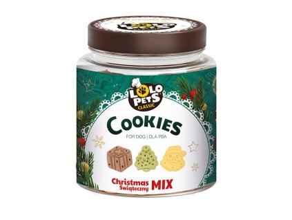 Sušenky VÁNOČNÍ MIX pro psy v dóze 240 g