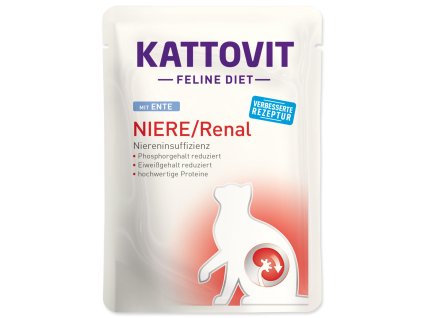 Kapsička Kattovit Niere/Renal kachna 85g