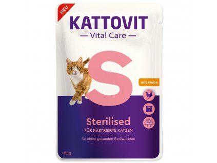 Kapsička Kattovit Vital Care Sterilized kuře 85g