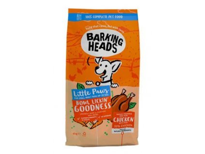 BARKING HEADS Little Paws Bowl Lickin Good Chick 6kg