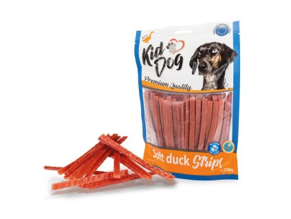 KIDDOG kachní proužek, měkké masíčko 250 g