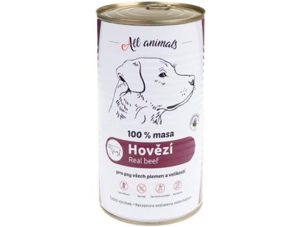 ALL ANIMALS konz. pro psy hovězí mleté 1200g